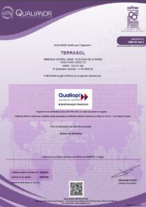 Certificat Qualiopi Terrasol Ind 2